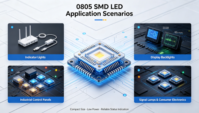 0805 SMD LED: Compact Lighting Solution for Indicators, Displays and Industrial Control Panels