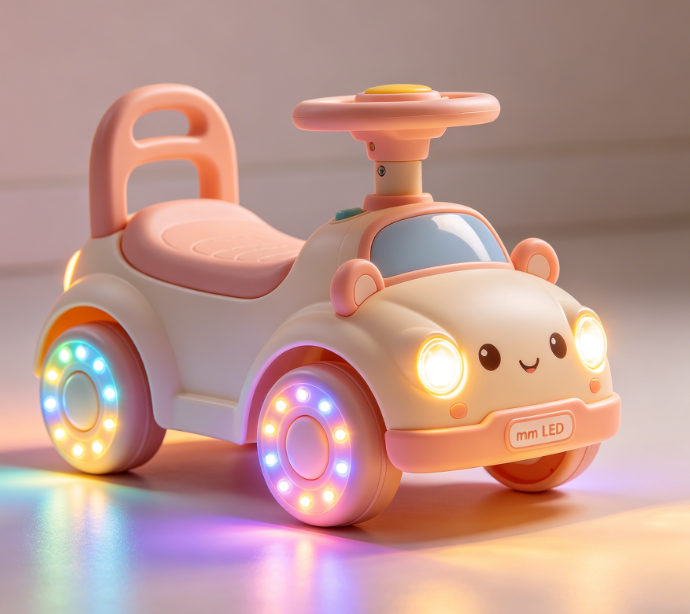 Child-Friendly Soft Light 3mm LED Diode Perfect for Baby Toy Cars & Infant Ride-On Strollers